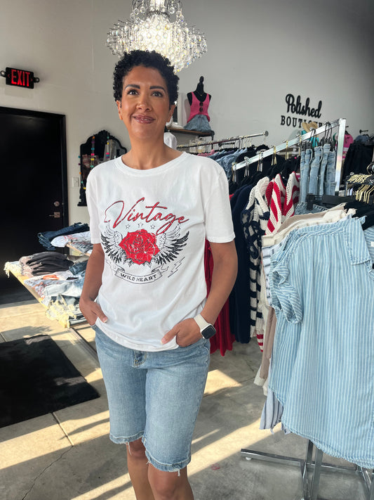 Vintage Wild Heart Graphic Tee