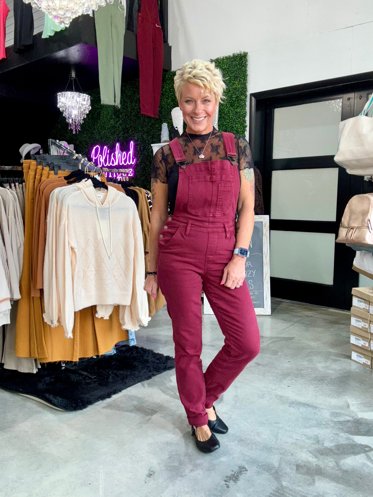 Judy Blue High Waist Garment Dyed Overalls