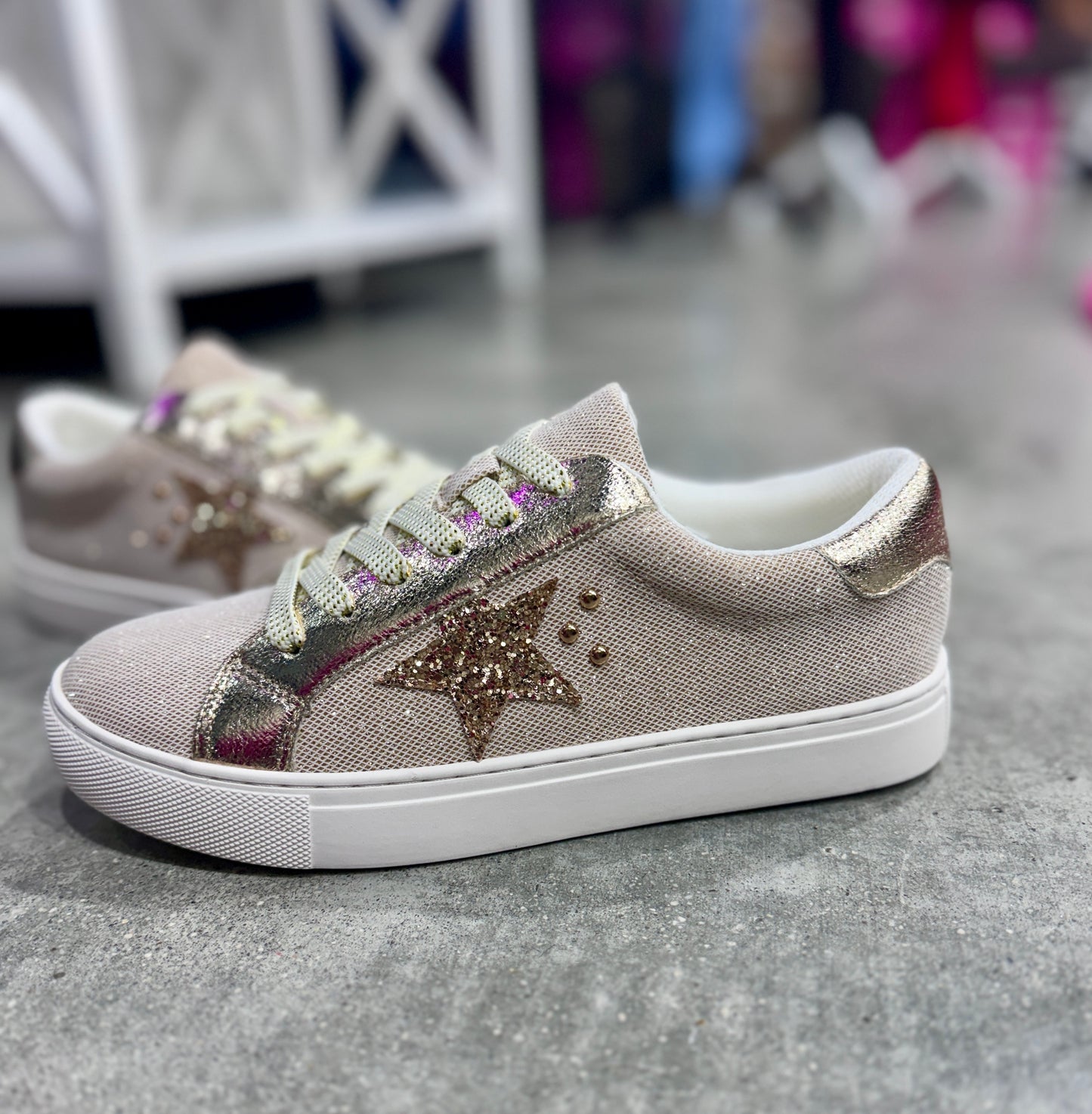 Corky's Supernova Gold Shimmer Sneakers