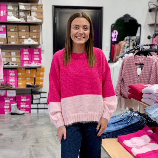 Pretty In Pink Sweater