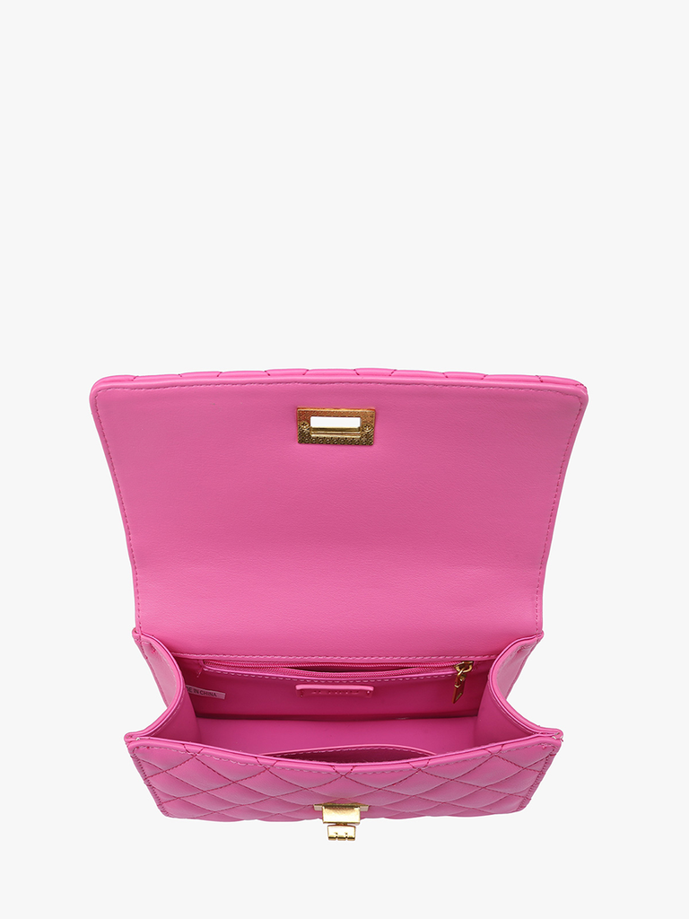 The Bali Quilted Chain Crossbody Purse