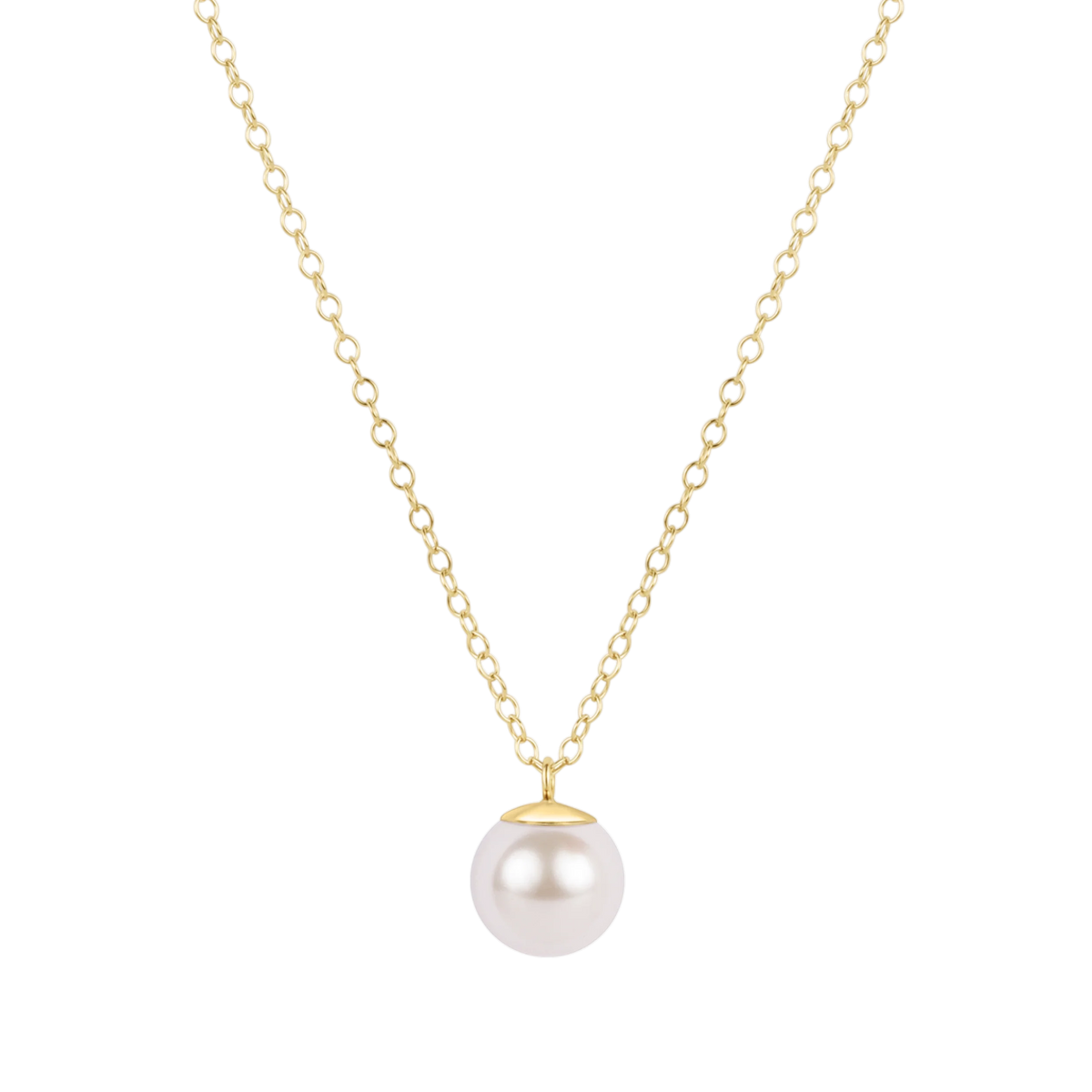 enewton 16" Necklace Gold - Classic Pearl 10mm Charm