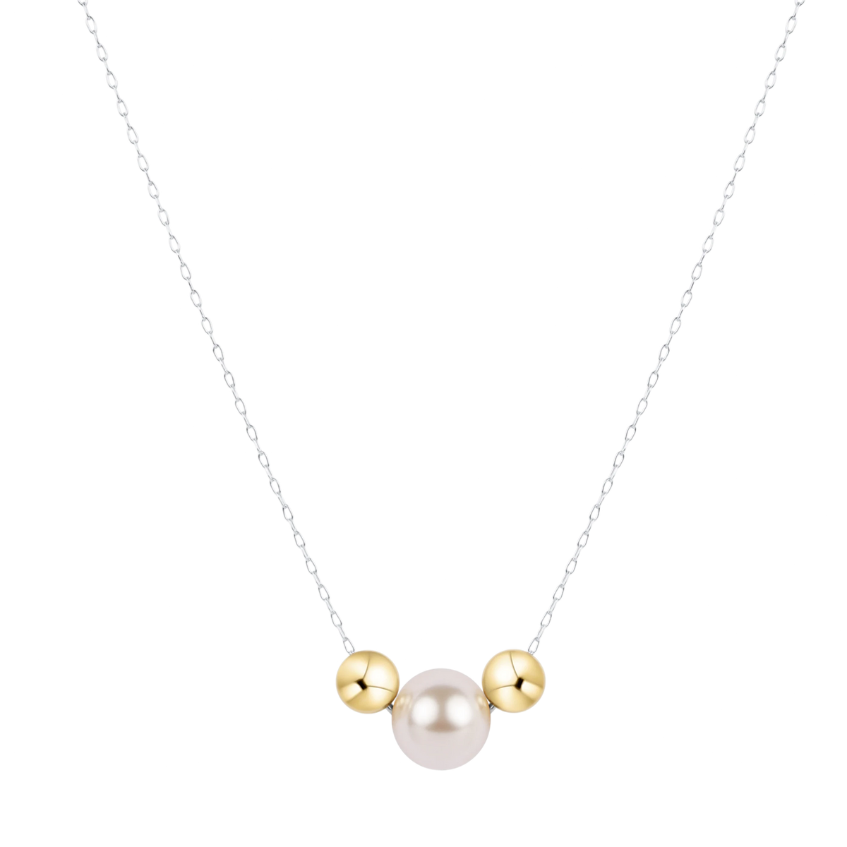 enewton 16" Necklace Mixed Metal- Purpose Gold Pearl