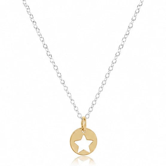 enewton 16" Necklace Mixed Metal - Star Small Gold Disc