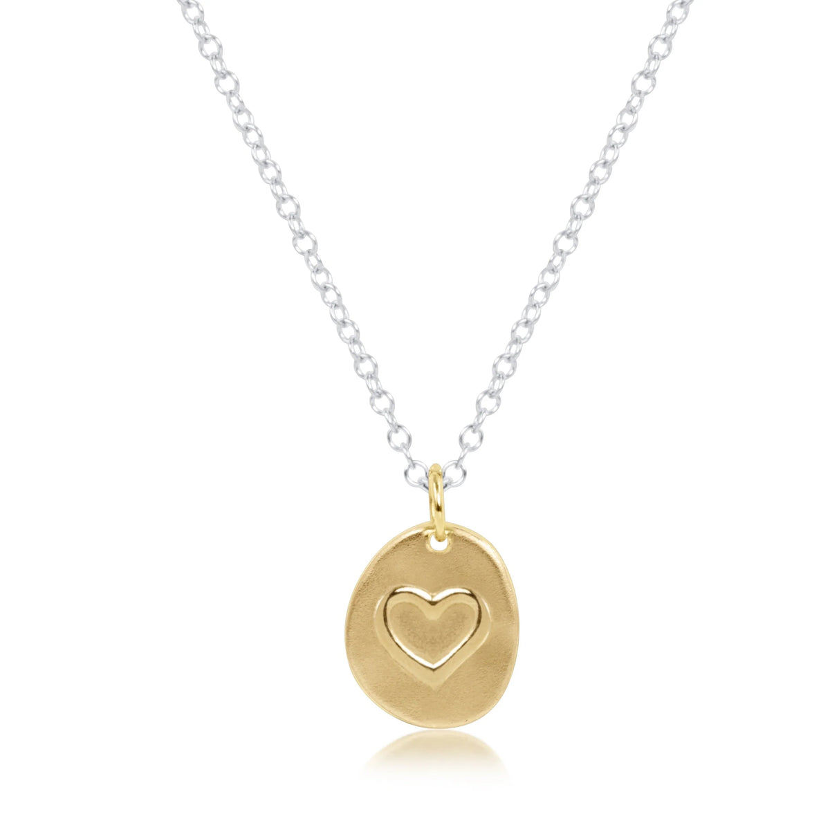 enewton 16" Necklace Mixed Metal - Inspire Love Small Gold Disc