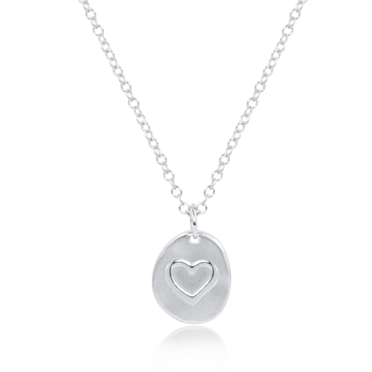 enewton 16" Necklace Sterling - Inspire Love Small Sterling Disc