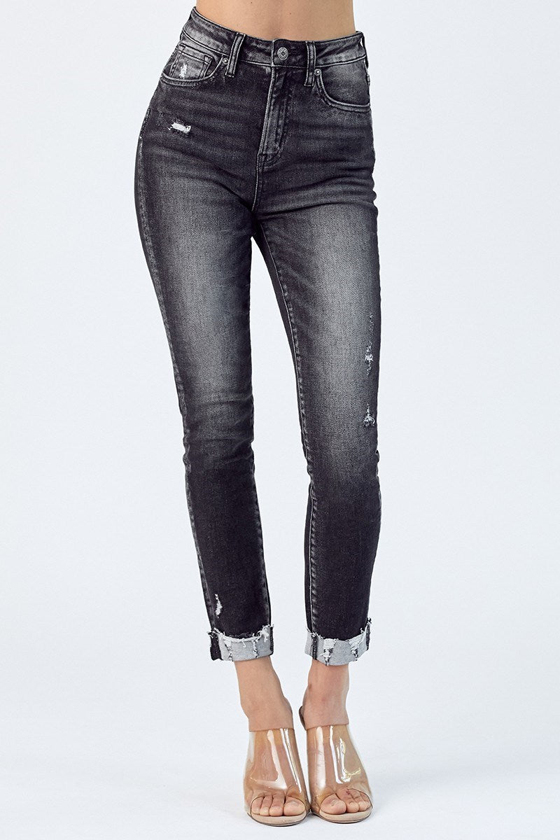 Risen High Rise Vintage Skinny Jeans