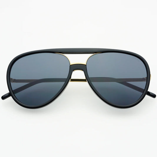 FREYRS Shay Black Aviator Sunglasses