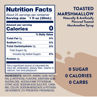Jordan's Skinny Syrups Toasted Marshmallow