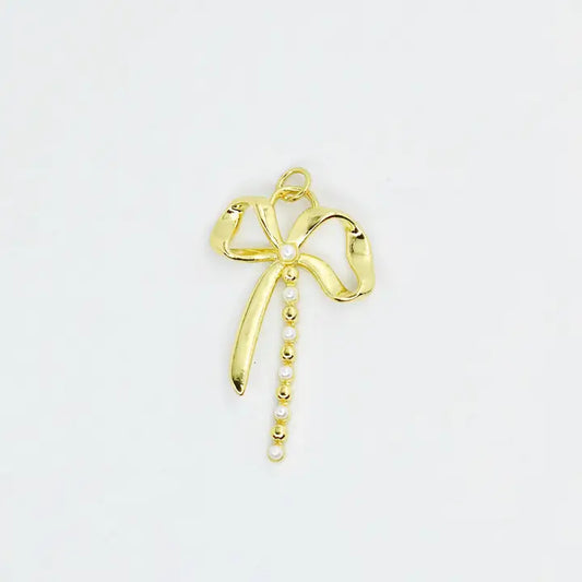 Pearly Bowknot Charm