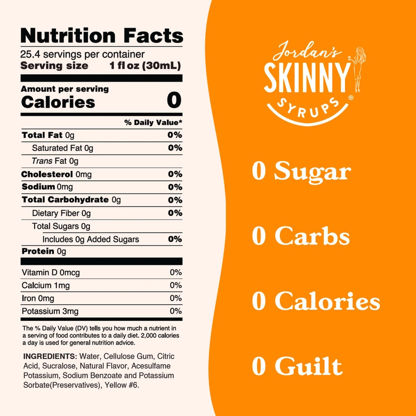 Jordan's Peach Skinny Syrup