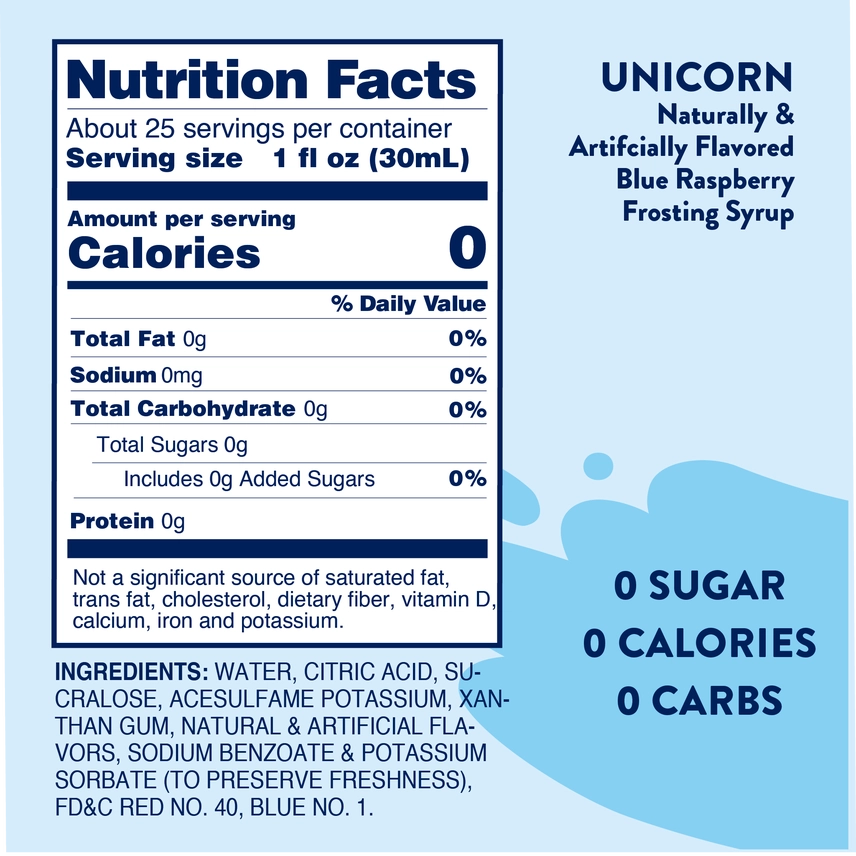 Jordan's Unicorn Dreams Skinny Syrup