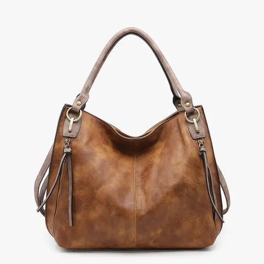 The Connar Distressed Side Pocket Tote