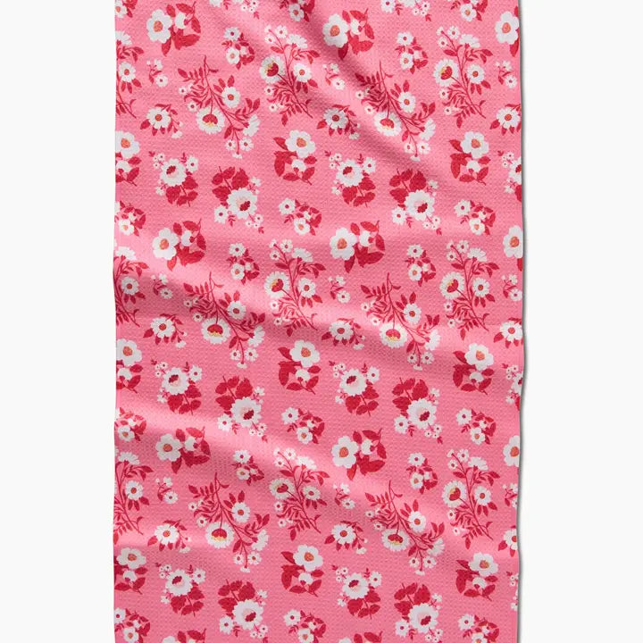 Geometry - Romance In Bloom Tea Towel