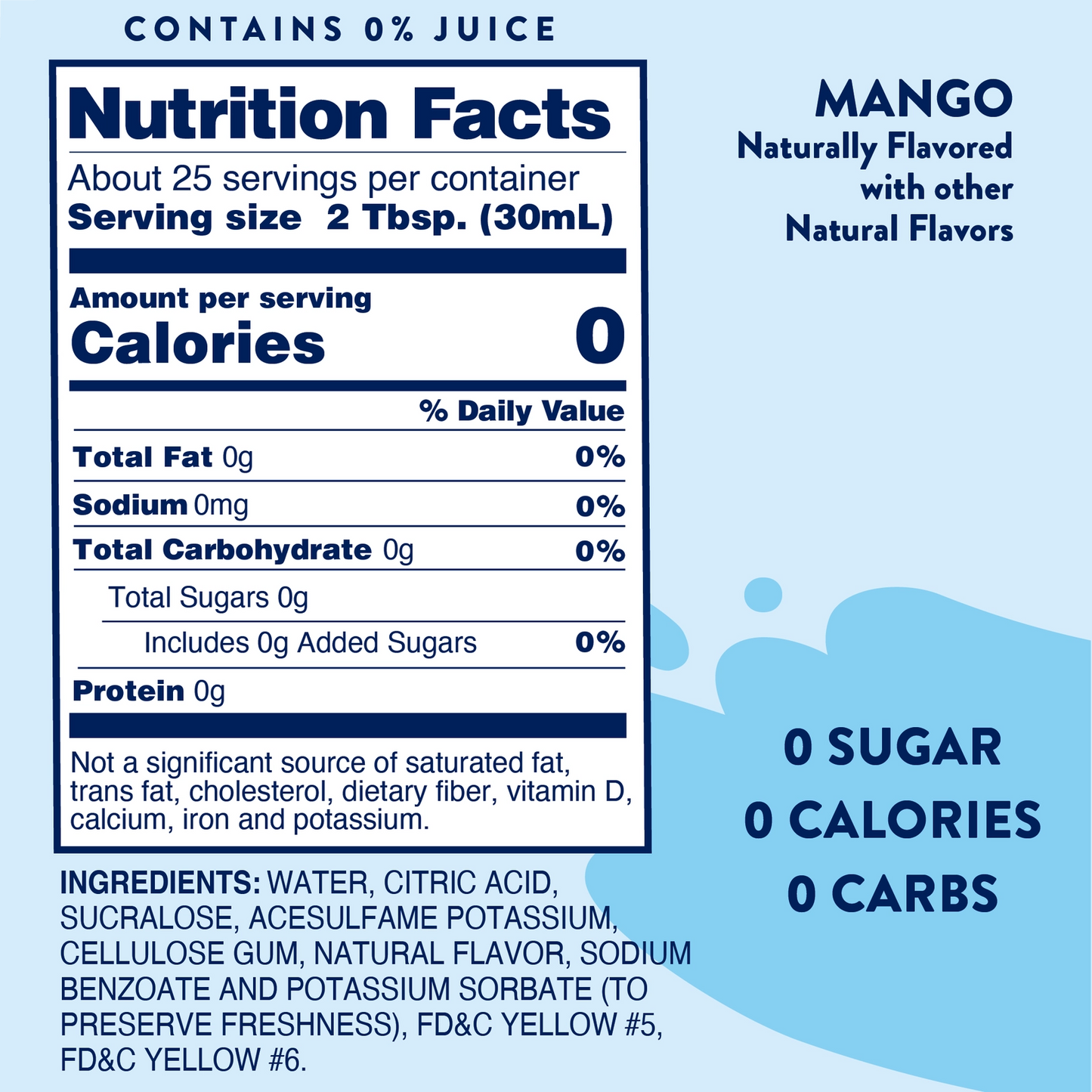 Jordan's Mango Sugar Free Skinny Syrup