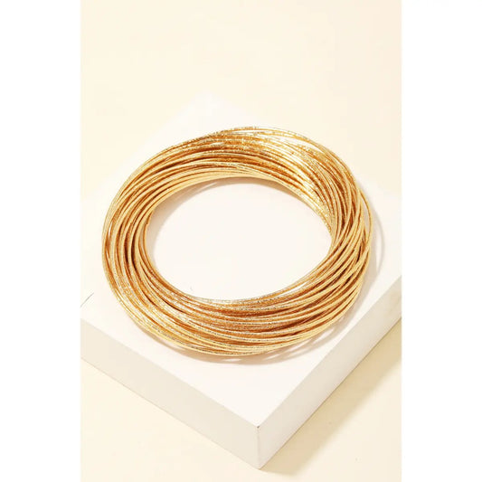 Dainty Bangle Bracelet Set