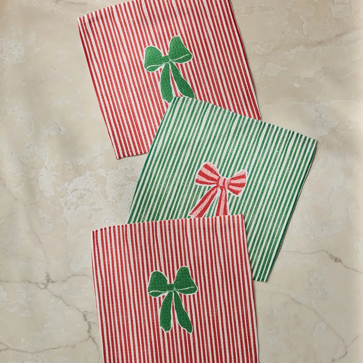 Geometry - Ribbon Bows Dishcloth Set
