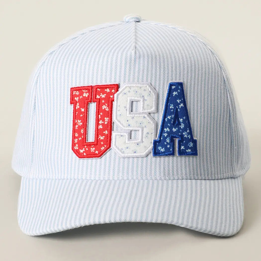 USA Letter Patch Trucker Hat