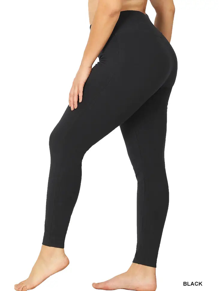 The Sasha Full Length Leggings-Curvy