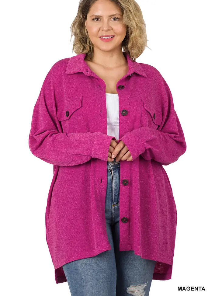 The Bailey Shacket - Curvy