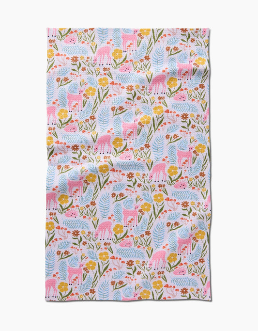 Geometry - Fern and Fawn Tea Towel