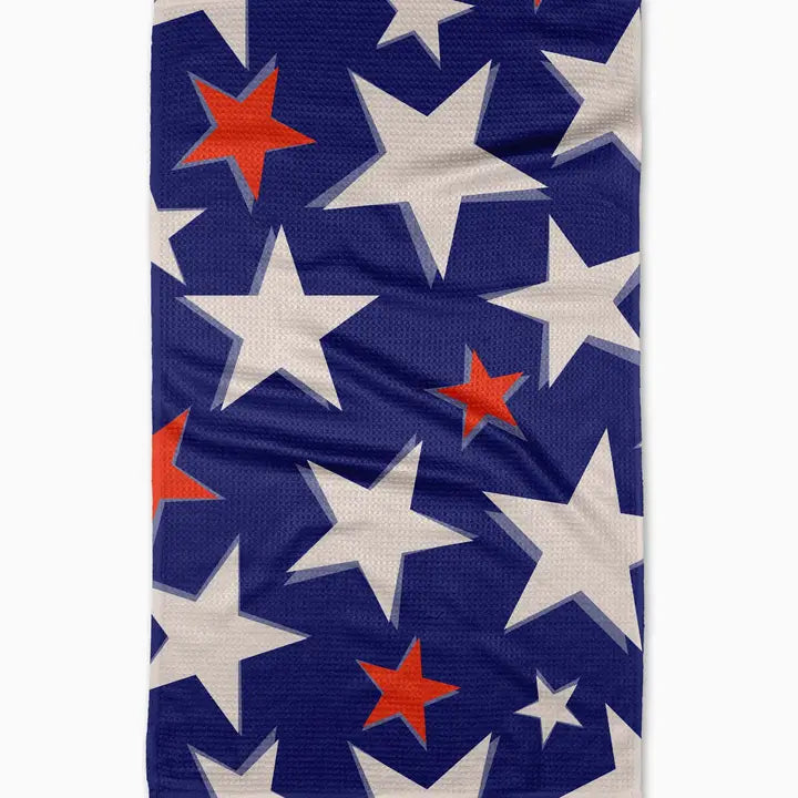 Geometry - Shadowed Stars Tea Towel