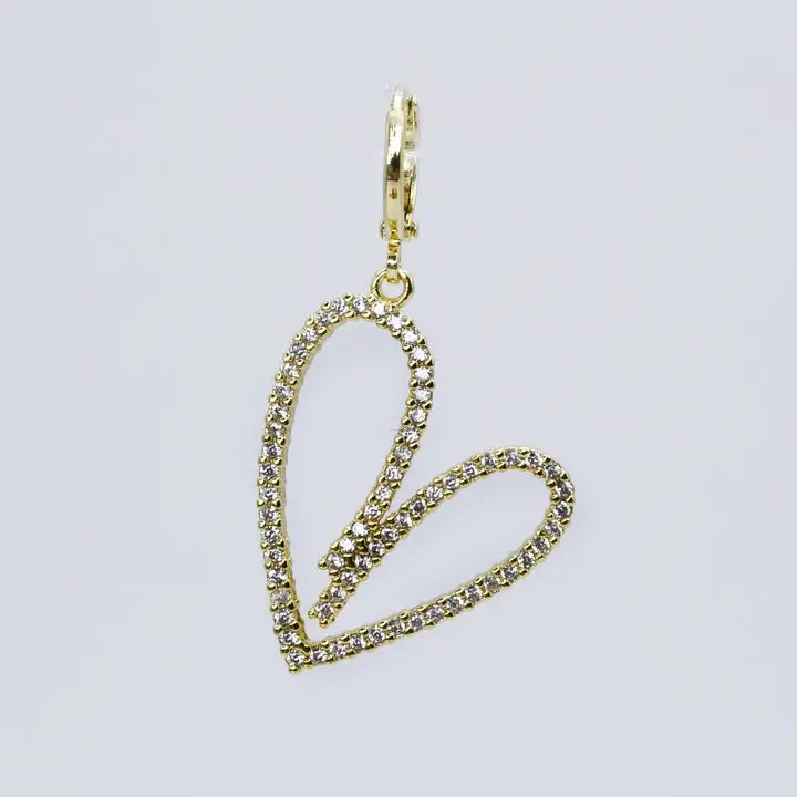 Big Tracing Heart Charm