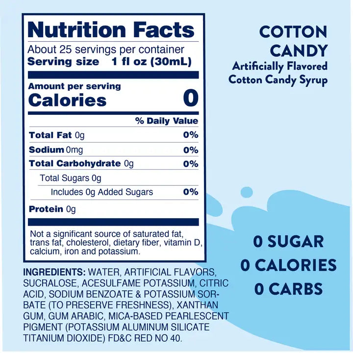Jordan's Cotton Candy Skinny Syrups 12.7 oz