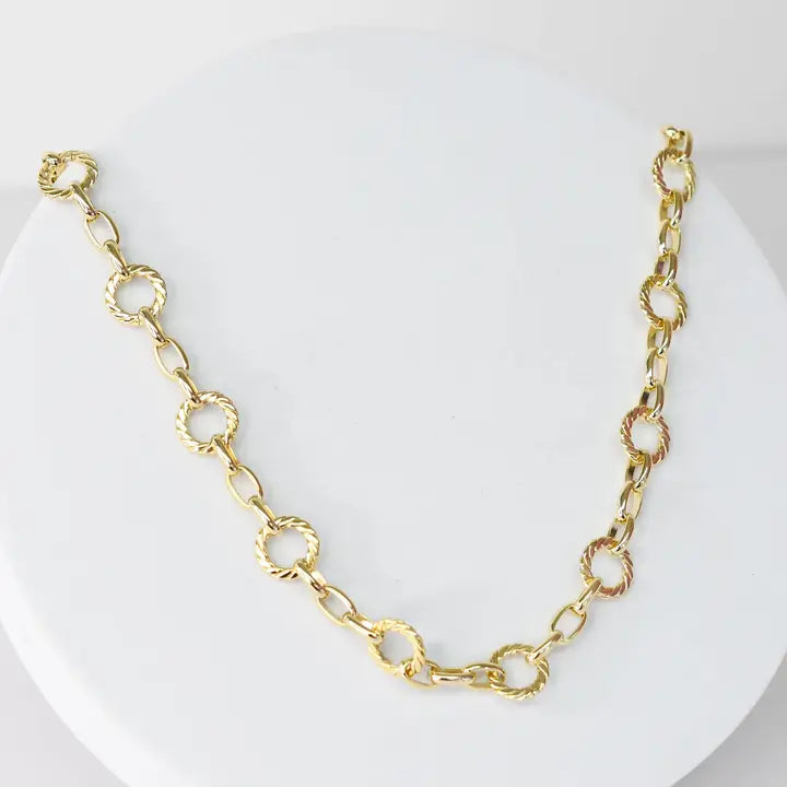 Circle Chain Link Necklace
