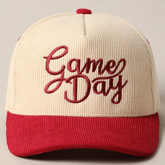 Game Day Corduroy Trucker Hat