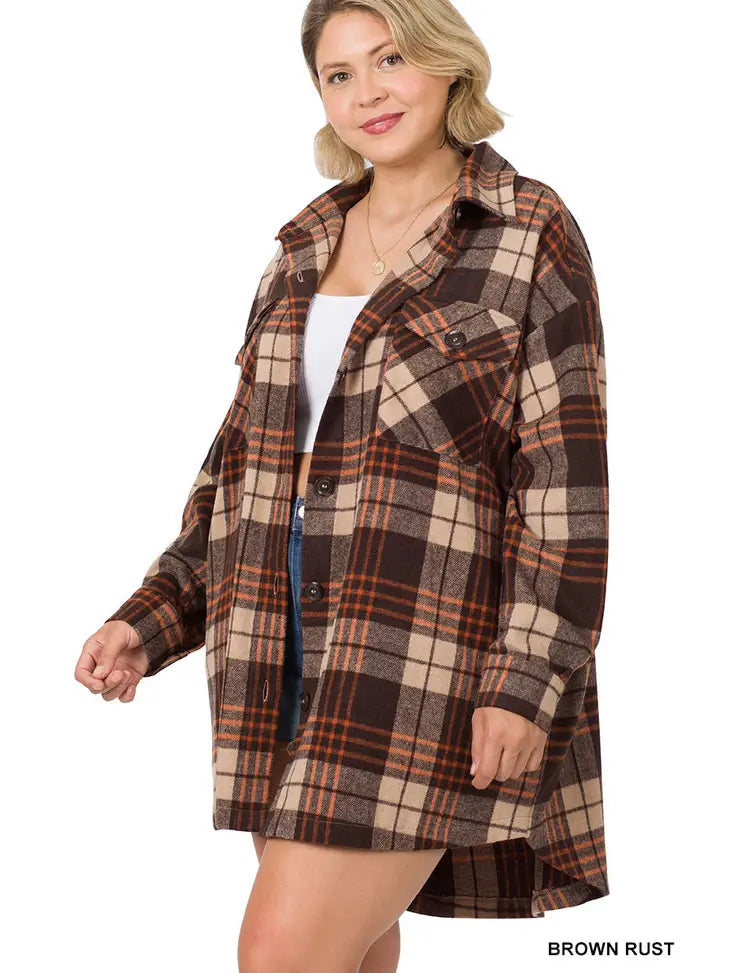 The Shiloh Plaid Shirt Jacket Shacket