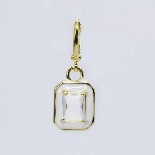 White Crystal Pendant Charm