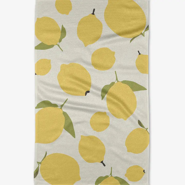 Geometry - Sunny Lemons Tea Towel