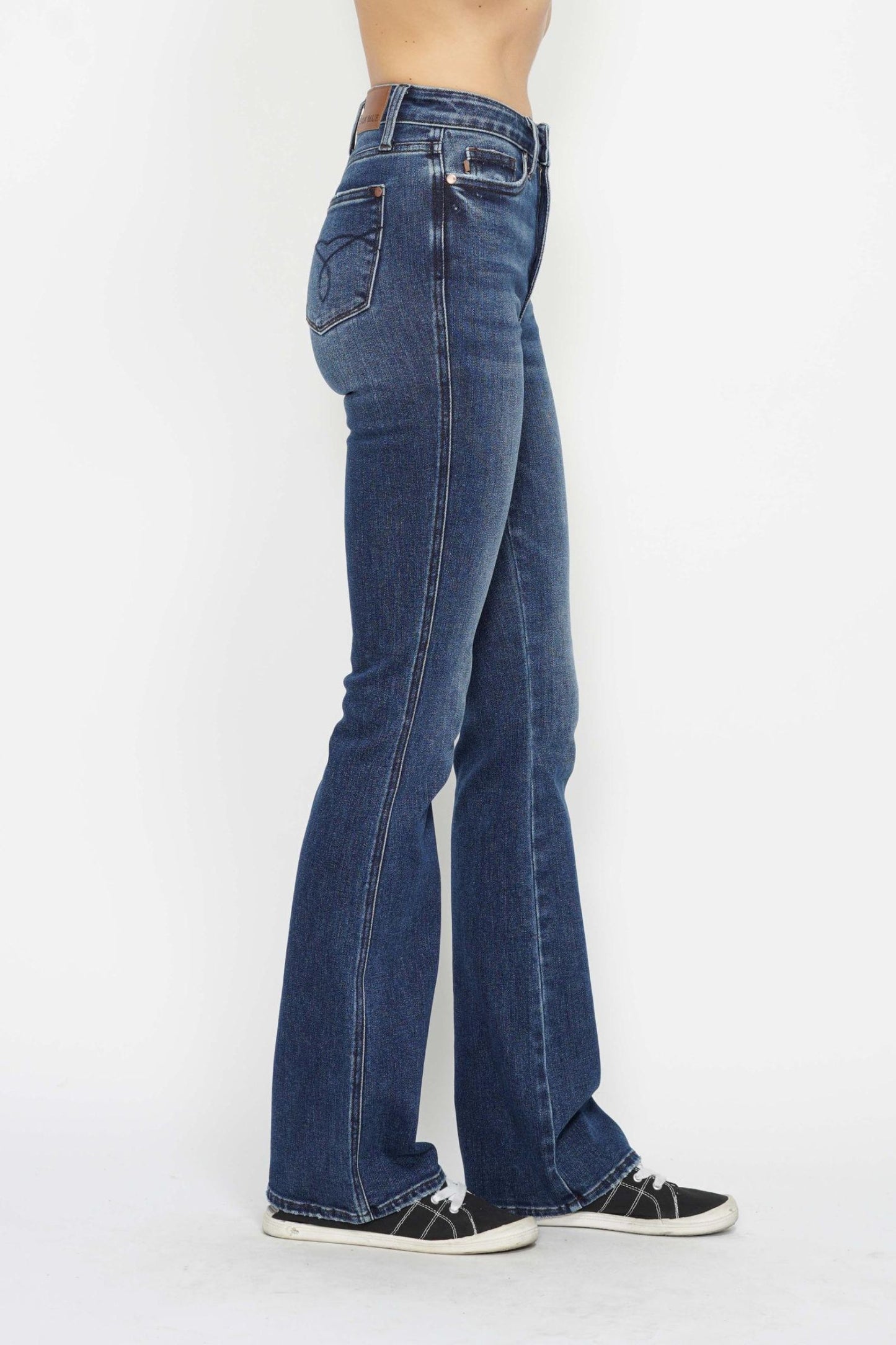 Judy Blue HW Tummy Control Long Bootcut Jeans