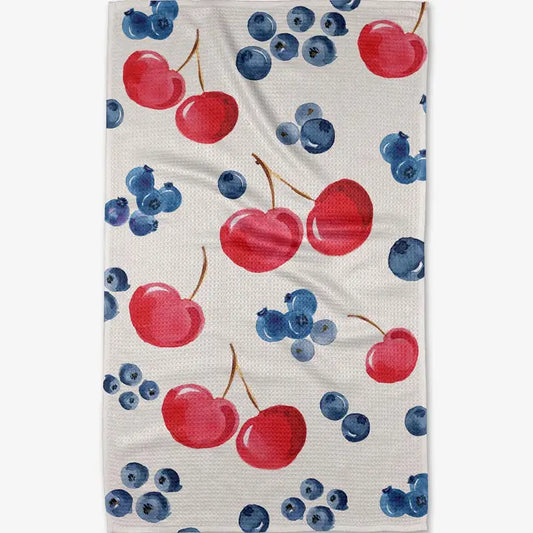 Geometry -  Cherry On Top Tea Towel