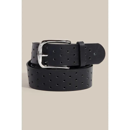 Hole Punched Leather Belt