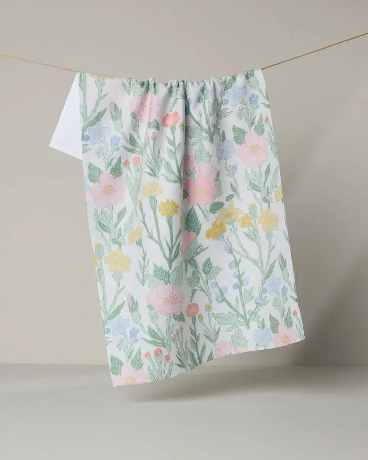Geometry - Wildflowers In Bloom Tea Towel