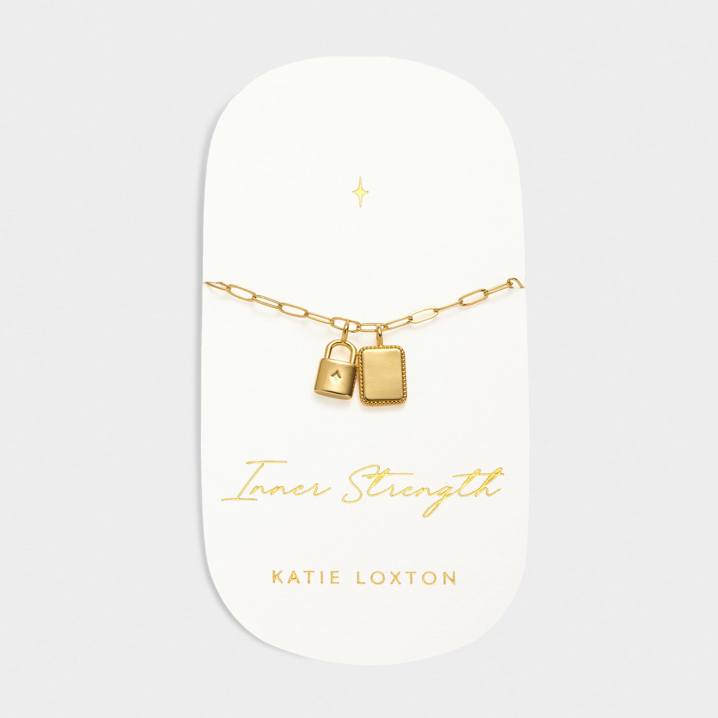 Inner Strength Gold Charm Bracelet