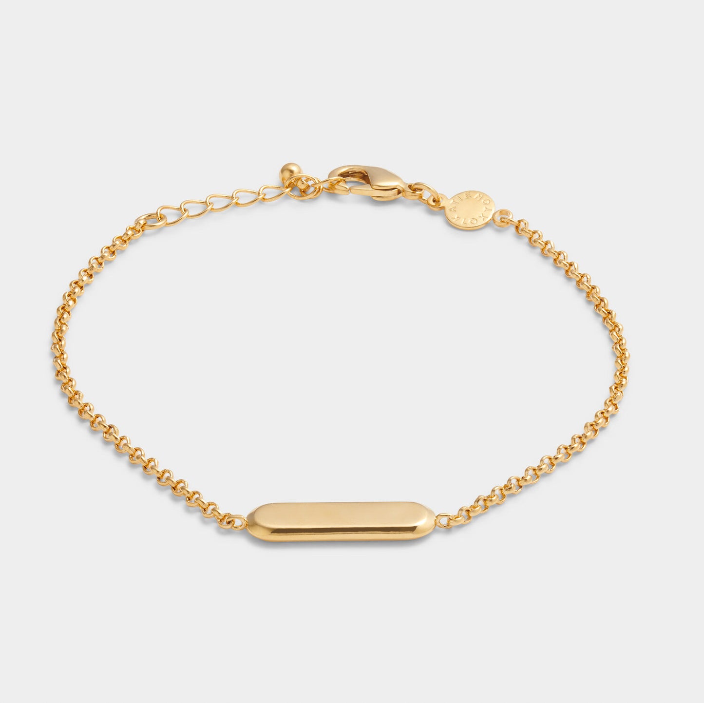 With Love Gold Signet Bracelet