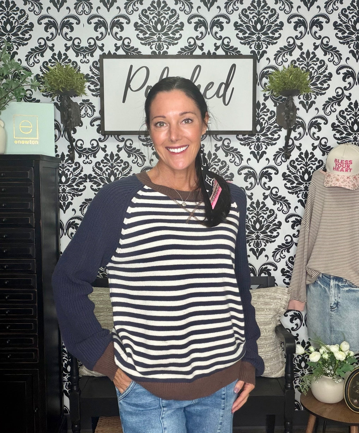 The Campus Stroll Striped Sweater