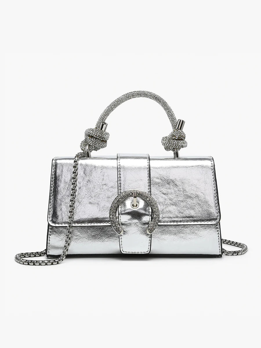Brielle Metallic Clutch
