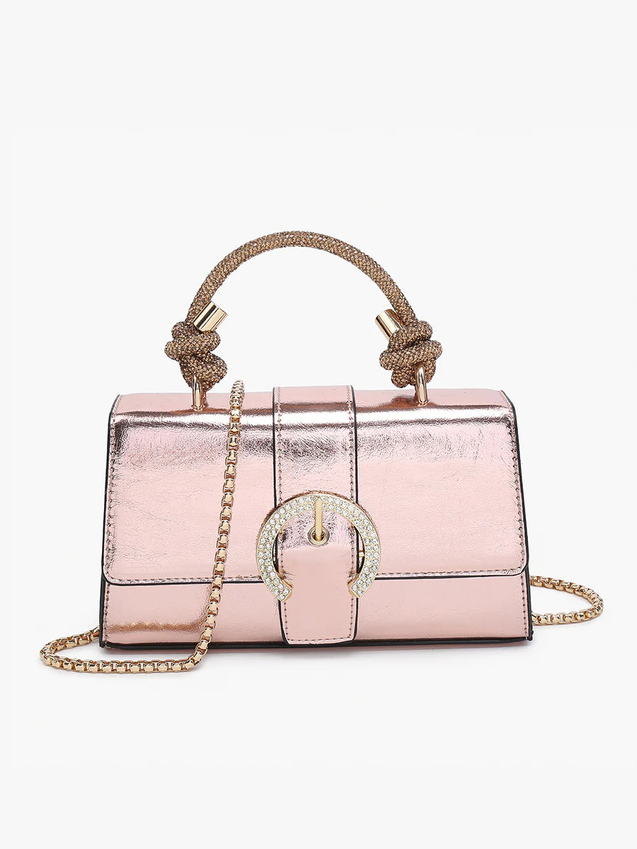 Brielle Metallic Clutch