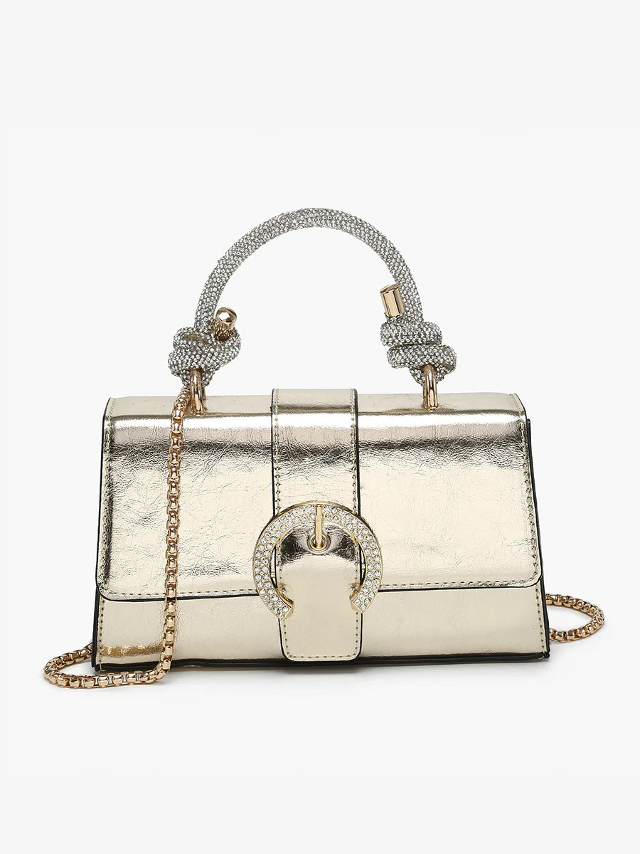 Brielle Metallic Clutch