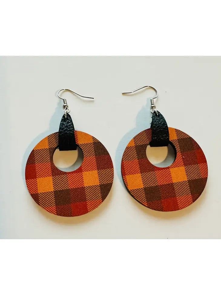 Fall Plaid Earrings