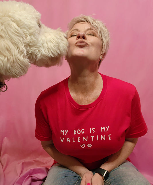 My Dog Is My Valentine Graphic Tee