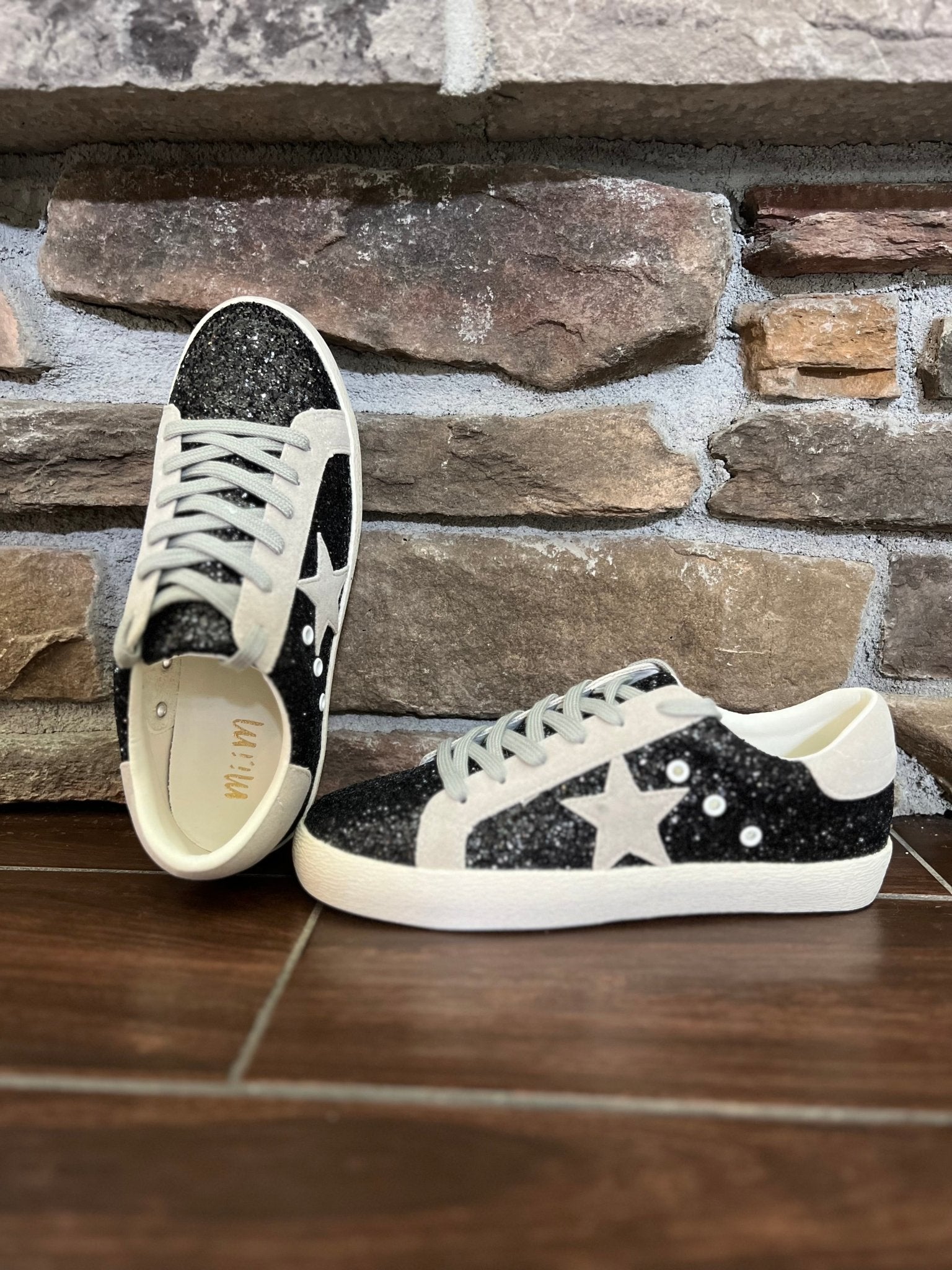 Black Stylish Sneakers - Polished Boutique