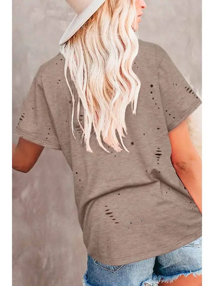 Darling Distressed Tee - Polished Boutique