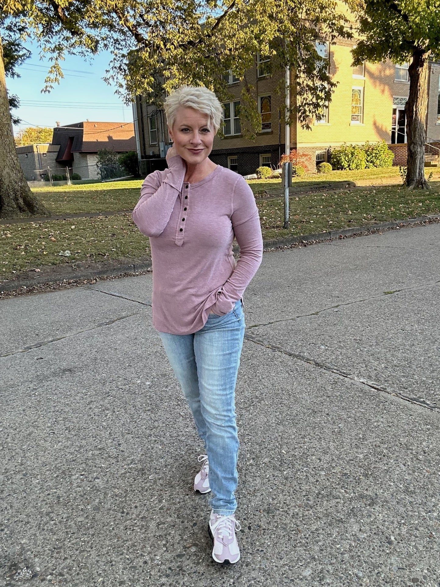 Long Sleeve Button Closure - Lazy Daisy Boutique