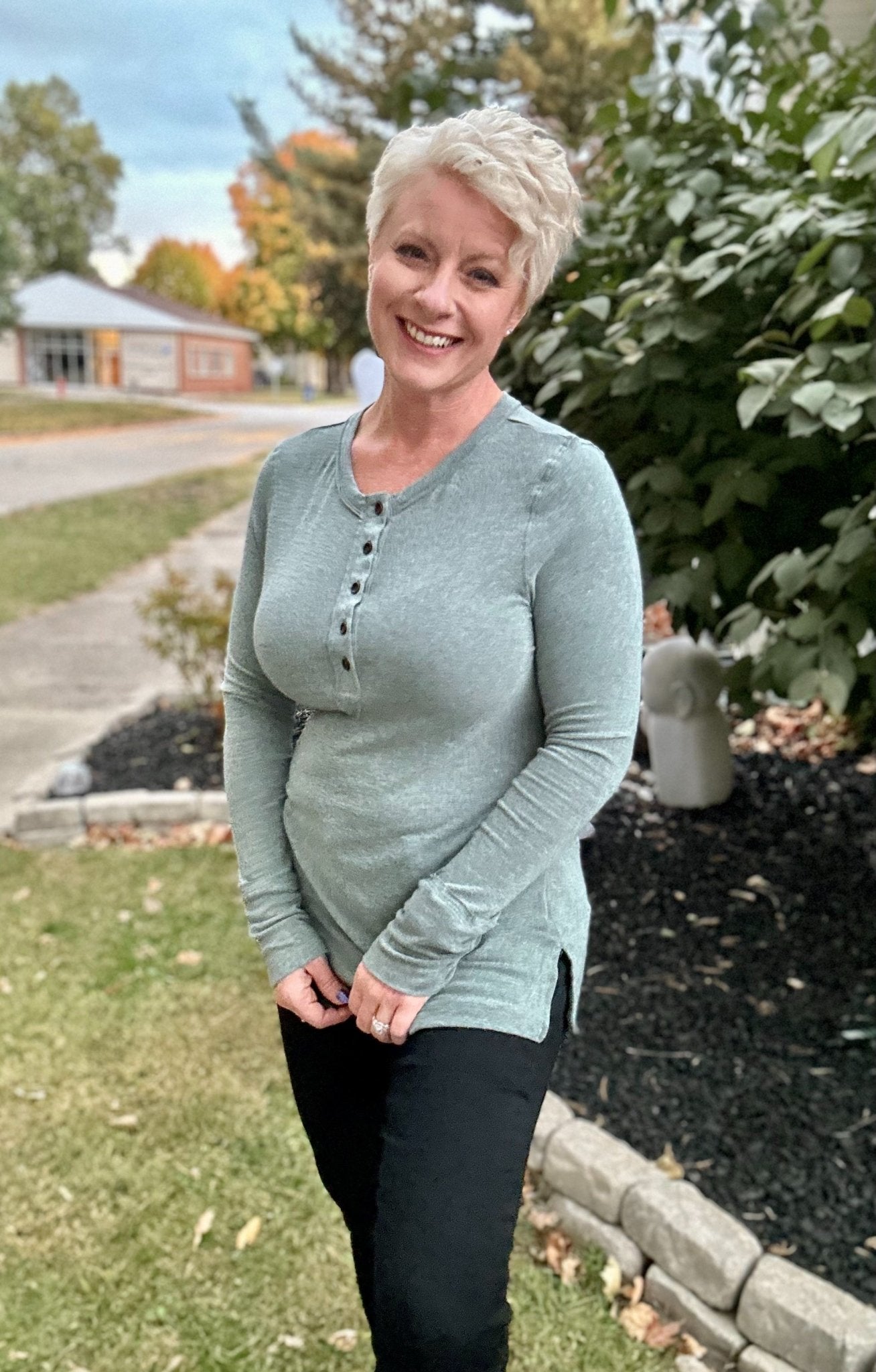 Long Sleeve Button Closure - Lazy Daisy Boutique