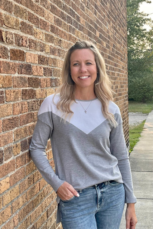 Mazik V-Shaped Knitted Sweater - Polished Boutique